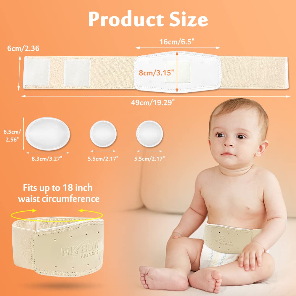 Baby Umbilical Hernia Belt Belly Button Abdominal Wrap for Hernia Baby Navel Band Newborn Umbilical Cord Cover Truss for Hernia Support Belt Medical Waist Binder (Medium) - Image 5